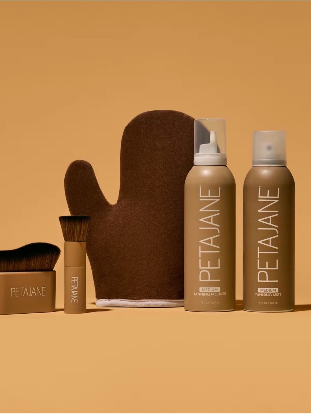 PETAJANE Medium Tanning Mousse & Mist with Applicator Set